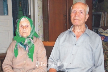 Анисья Степановна с братом Михаилом