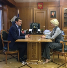 Вице-премьер правительства РФ Виктория Абрамченко и губернатор Глеб Никитин обсудили реализацию нацпроекта "Экология" в Нижегородской области