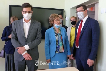 Глеб Никитин оценил сормовскую школу № 141 после капремонта