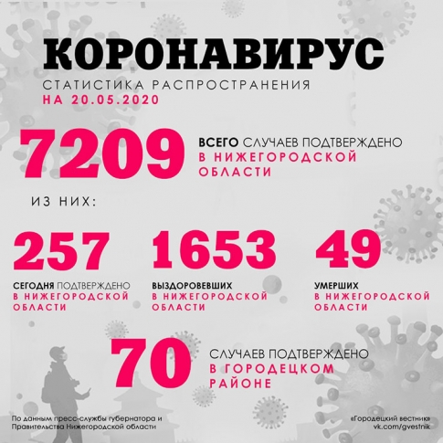 СТАТИСТИКА COVID-2019 (на 20 мая)
