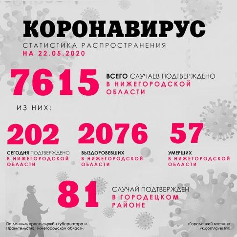 СТАТИСТИКА COVID-2019 (на 22 мая)