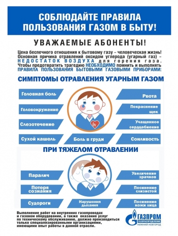 Соблюдайте правила пользования газом в быту!