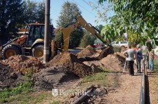 Идёт строительство канализации