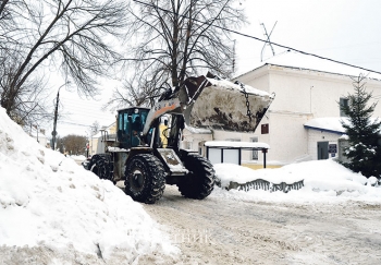 Заволжье в битве со снегом