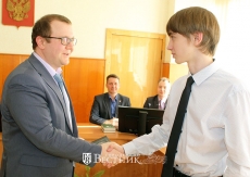 Е.П. Маслов и Никита Пичужкин